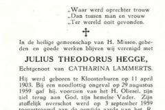 Hegge Julius Theodorus