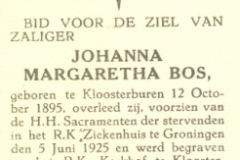 Bos Johanna Margaretha