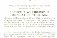 Stiekema Egbertus Willibrordus Bonifatius