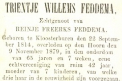 Feddema Trientje Willems